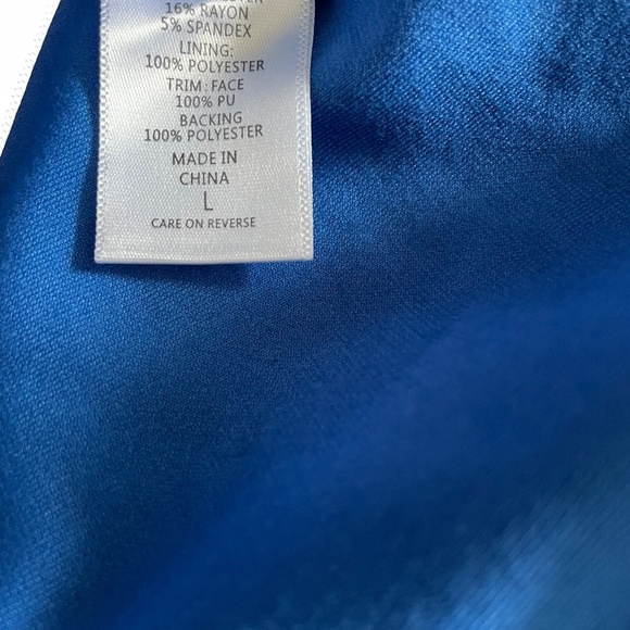 New York & Company Tall V-Neck Belted Flare Dress Super-flex Sz L/Petite - Picture 12 of 16